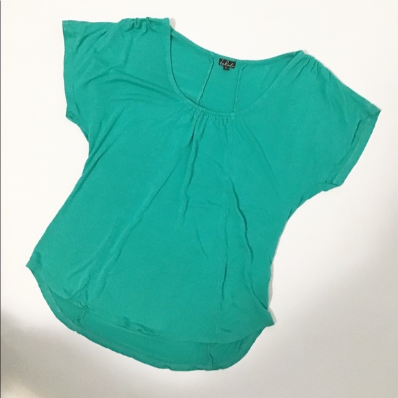 Talula Green Scoop Shirt Top - Picture 6 of 8